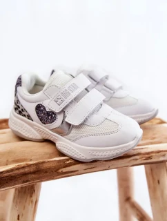 Dětská sportovní obuv na suchý zip Big Star KK374022 Bíle