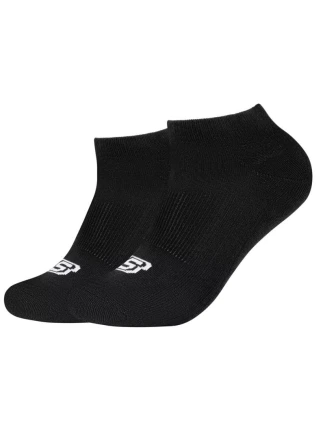 Skechers 2PPK Basic Cushioned Sneaker Socks SK43024-9999 Black 39-42