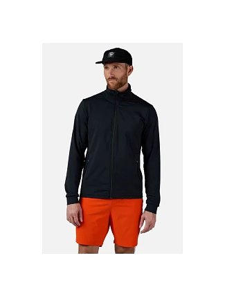 Pánská mikina ROSSIGNOL Mid Layer Thin, černá Pánská mikina ROSSIGNOL Mid Layer Thin, černá