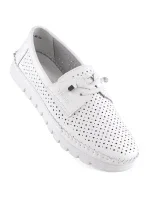 Dámské mokasíny 7872 WH Bílá - VINCEZA Dámské mokasíny 7872 WH Bílá - VINCEZA