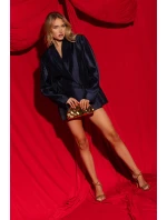 Rosavie zlaté sandály na podpatku s krystaly