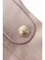 B265 Sukně s vysokým pasem - béžová B265 Sukně s vysokým pasem - béžová