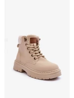 Dámské kožené trapery světle béžové Jette Dámské kožené trapery světle béžové Jette