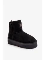 Veganské voděodolné sněhule na platformě D.Franklin černý