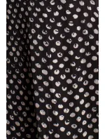 Dámské šaty S237 mode 1 Černá s bílou - Stylove Dámské šaty S237 mode 1 Černá s bílou - Stylove