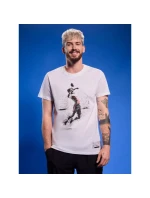 Pánské volejbalové tričko s potiskem 4F 4FRAW25TTSHM3318-10S