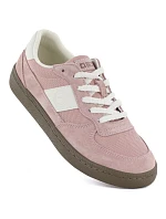 Dámské kožené sportovní polobotky růžové Big Star TT274175