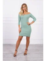 Pruhované vypasované šaty tmavě mátové Pruhované vypasované šaty tmavě mátové