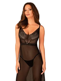 Elegantní košilka Estiqua long chemise - Obsessive
