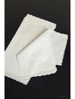 Dámské bílé kapesníky CH-895 kpl=10ks Dámské bílé kapesníky CH-895 kpl=10ks