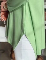 Dámská máslová halenka oversize s přívěskem COMFILA světle zelená FashionStreet RY2792
