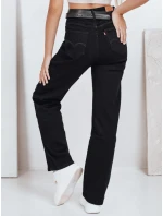 Dámské široké džíny černé FashionStreet UY2748