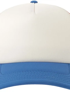 Atlantis Headwear Rapper-S 5 panelová Trucker kšiltovka 33.0262 white/red/royal