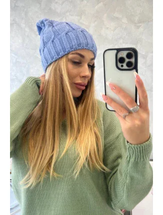 Fleecová čepice Iwona K221 modrá Fleecová čepice Iwona K221 modrá