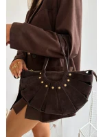 Kabelka Z Přírodního Semiše Čokoládová Tialine