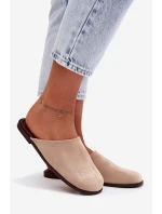 Dámské ploché béžové ekologické semišové Veronelle