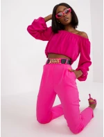 DHJ kalhoty SP 13165.20 fluo růžová