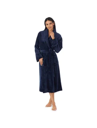 Dámský župan YI2022688F 400 tm. modrý - DKNY Dámský župan YI2022688F 400 tm. modrý - DKNY