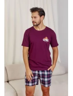 Pánské pyžamo 7201 wine - Doctornap Pánské pyžamo 7201 wine - Doctornap