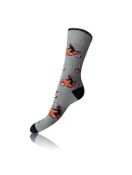 Dárková krabička zábavných crazy ponožek 4 páry CRAZY SOCKS BOX - BELLINDA - modrá