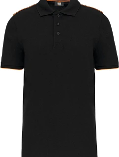 WK WK 270 Pánské pracovní piqué polo "Day-to-Day" 20.W270 black/orange