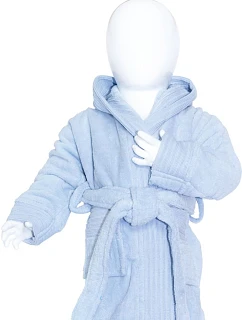 The One Towelling Baby Bathrobe Dětský župan 48.1007 light blue