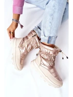 Dámské Sněhule Zlaté Starbone Dámské Sněhule Zlaté Starbone