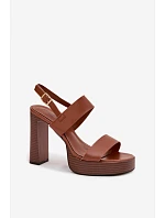 Sandály na podpatku  model 226114 Step in style