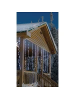 VÁNOČNÍ STROM SVĚTLA VODOPÁD VENKOVNÍ SVĚTLO OPONA 220 VEDL STUDENÁ BÍLÁ 5 RYCHLOSTÍ