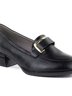 Dámské polobotky v černém bloku M. DASZYŃSKI SA267-2