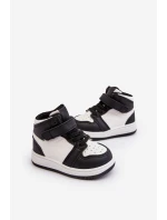 Dětské Sportovní Boty Vysoké Bílo-Černé Teredite