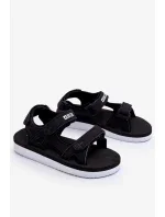 Dámské sportovní sandály na platformě Big Star LL274789 Černé Dámské sportovní sandály na platformě Big Star LL274789 Černé