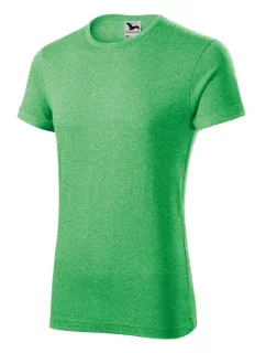 Fusion tričko pánské zelený melír