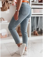 Dámské džínové kalhoty slim fit CURVITA modrá FashionStreet UY2471