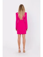 Dámské šaty M755 fuchsiové - MOE Dámské šaty M755 fuchsiové - MOE