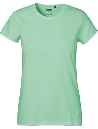 Neutral O 80001 Dámské tričko z těžké bio bavlny 77.8001 dusty mint Neutral O 80001 Dámské tričko z těžké bio bavlny 77.8001 dusty mint