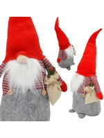 DEKORATIVNÍ SANTA CLAUS 50CM CHLAPEC S PYTLEM A JEŘABINOU