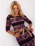 LK SK 507231 šaty.71P tmavě fialová LK SK 507231 šaty.71P tmavě fialová