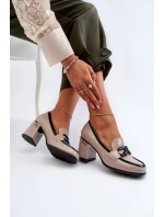 Dámské lodičky na vysokém podpatku Patent Béžová D&A Dámské lodičky na vysokém podpatku Patent Béžová D&A