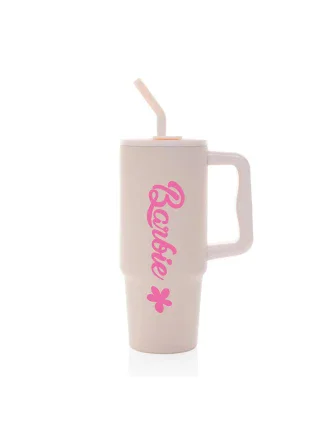 BARBIE - světle růžový cestovní termohrnek 900 ml BARBIE - světle růžový cestovní termohrnek 900 ml