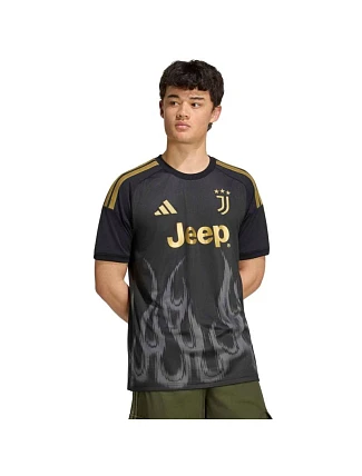 Pánské tričko adidas Juventus 26/27 Third Jersey, černé, KC2297 Pánské tričko adidas Juventus 26/27 Third Jersey, černé, KC2297