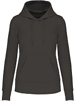 Kariban K 4028 Dámská eco-friendly mikina s kapucí 20.4028 dark grey