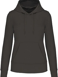Kariban K 4028 Dámská eco-friendly mikina s kapucí 20.4028 dark grey