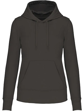 Kariban K 4028 Dámská eco-friendly mikina s kapucí 20.4028 dark grey