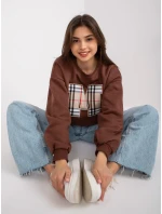 Mikina EM BL U617.95 tmavě hnědá Mikina EM BL U617.95 tmavě hnědá