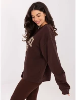 Mikina MJ BL H2477.16 tmavě hnědá Mikina MJ BL H2477.16 tmavě hnědá