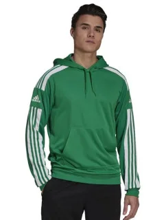 Pánská mikina s kapucí GP6437 Zelená s bílou - Adidas