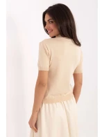 Svetr s krátkým rukávem  model 219595 Factory Price