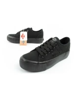 Lee Cooper dámské sportovní boty tenisky textilní platforma černé dámské
