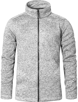 Promodoro 7720 Pánská pletená fleecová bunda 40.7720 heather grey Promodoro 7720 Pánská pletená fleecová bunda 40.7720 heather grey